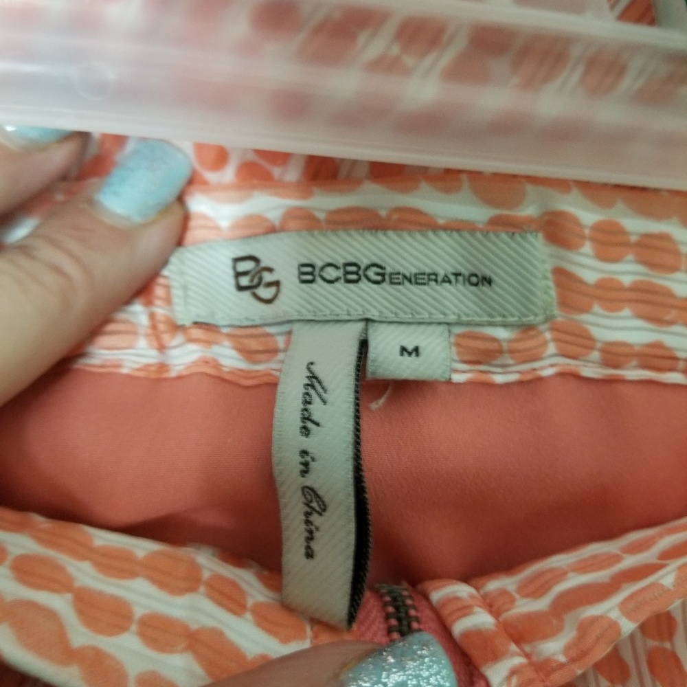 Bcbgeneration - Polka Dot Lined Embellished Skirt - image 4